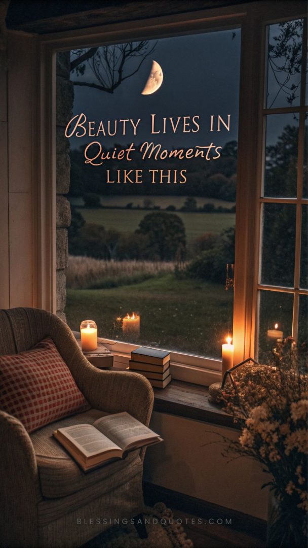 Quite Moment Good Night Blessings