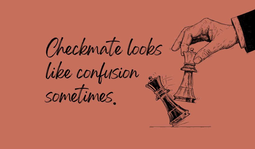 Playing Dumb Quotes with chess pieces