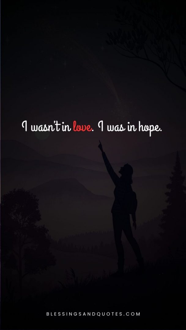 I girl hopeful for true love, with a love quote