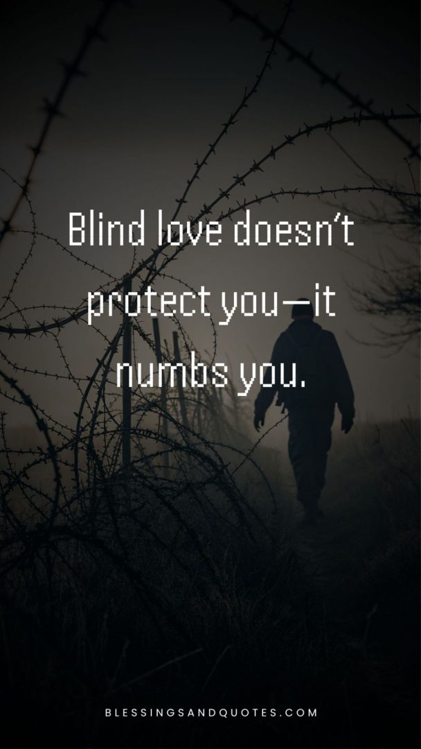 Blind love quote