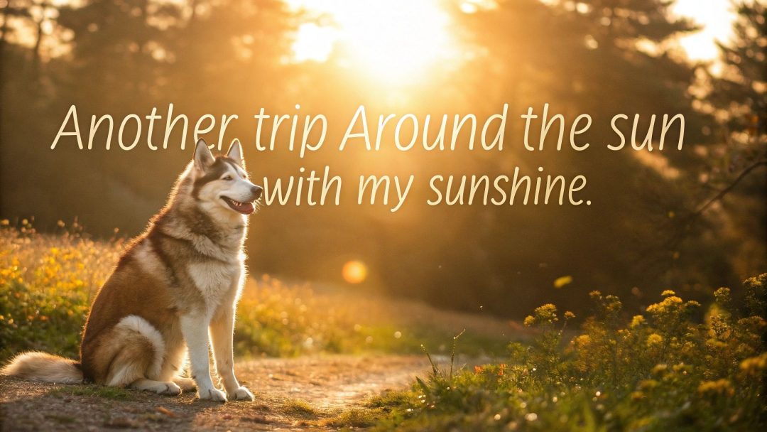 Caption: Another trip around the sun with my sunshine.