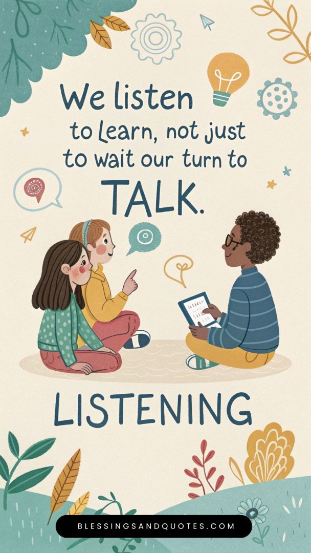 respect-quotes-for-kids-3 Kids talking to each other and real meaning of listening.