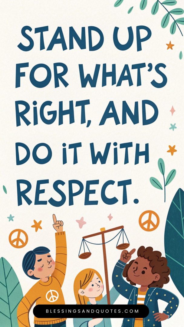 respect-quotes-for-kids-7 Stand up for right, quote for kids