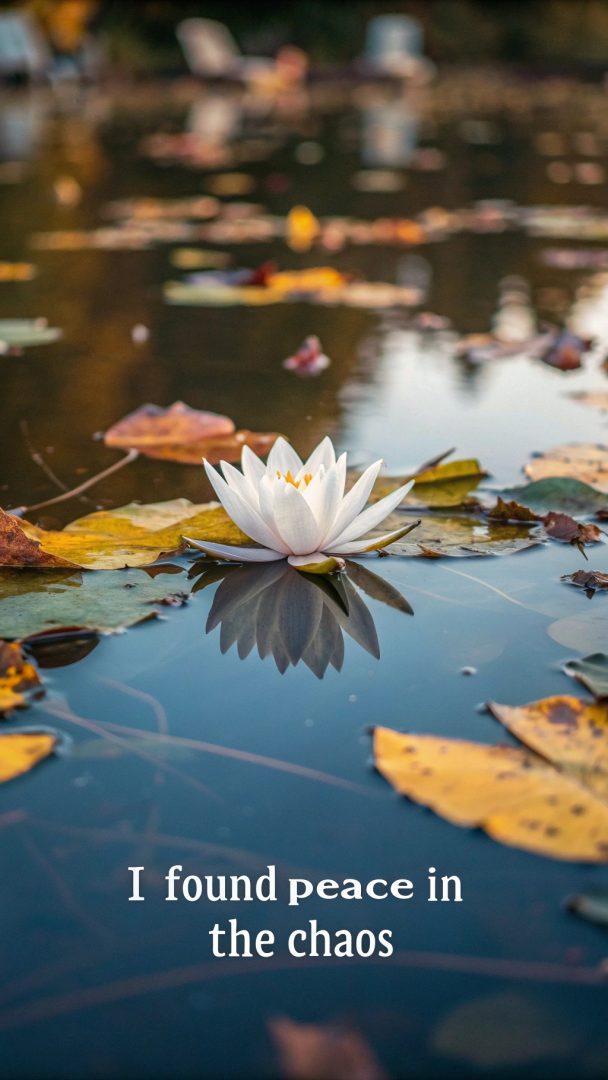 unexpected feelings peace quote