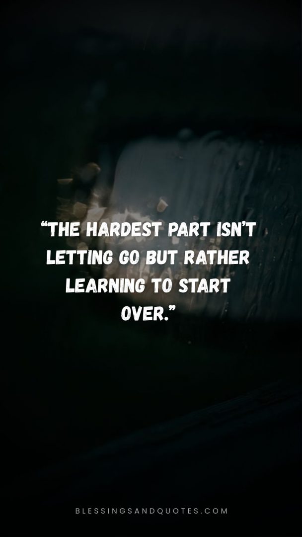 You Pushed Me Away Quote, a car side mirror in on a rainy day.