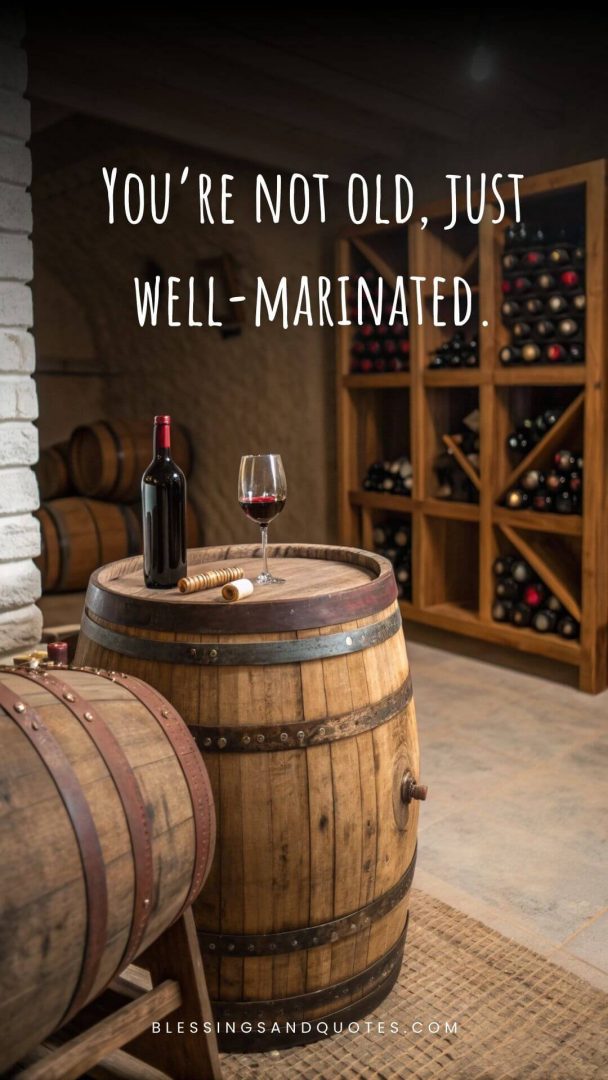 70th-Birthday-Quotes-3 You’re not old, just well-marinated.