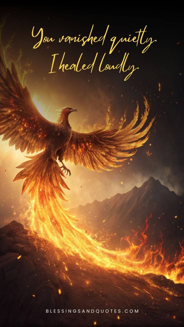 You vanished quietly. I healed loudly.