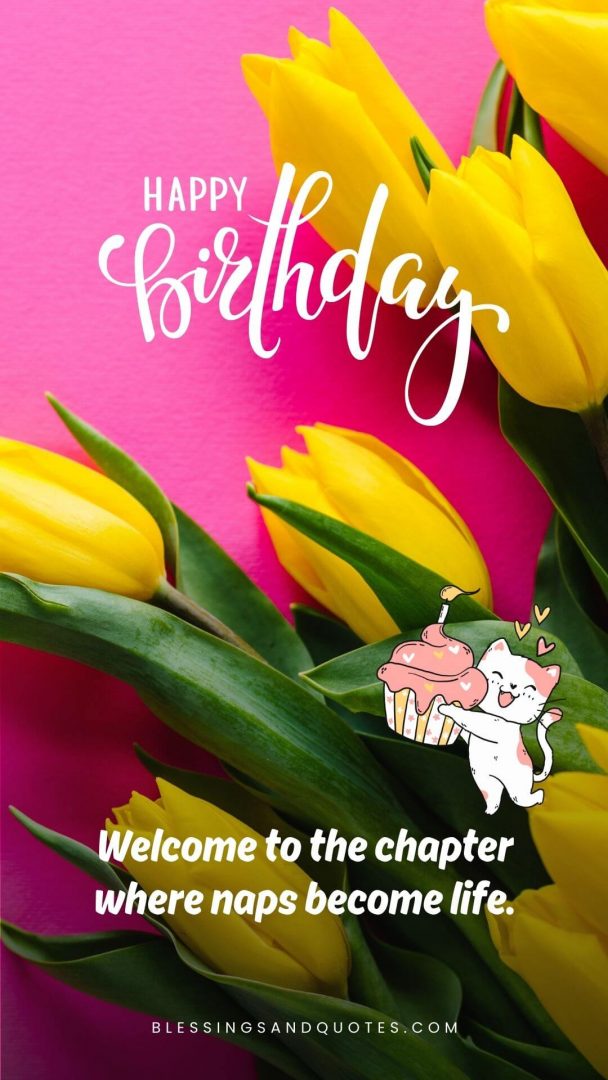 50th-birthday-quote-5 Welcome to the chapter where naps become life.