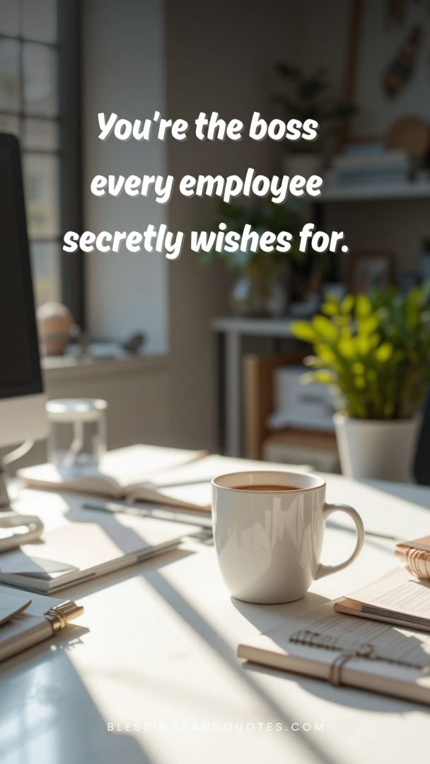 You’re the boss every employee secretly wishes for.