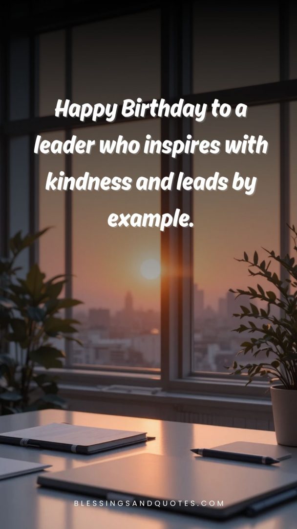 Happy Birthday to a leader who inspires with kindness and leads by example.