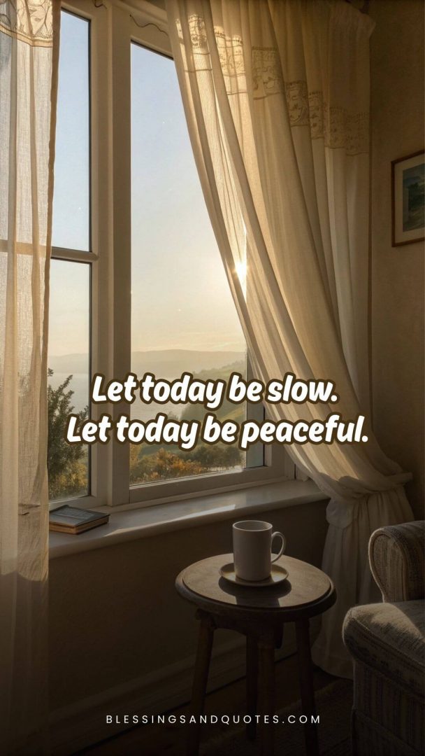 self-care-quotes-quote-11 Let today be slow. Let today be peaceful.