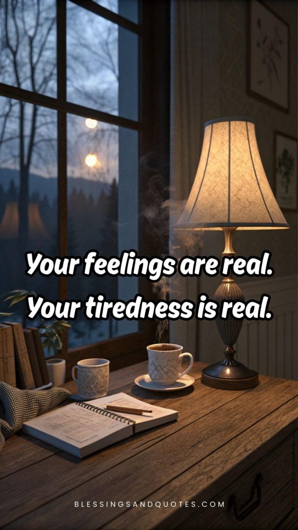 self-care-quotes-quote-4 Your feelings are real. Your tiredness is real.