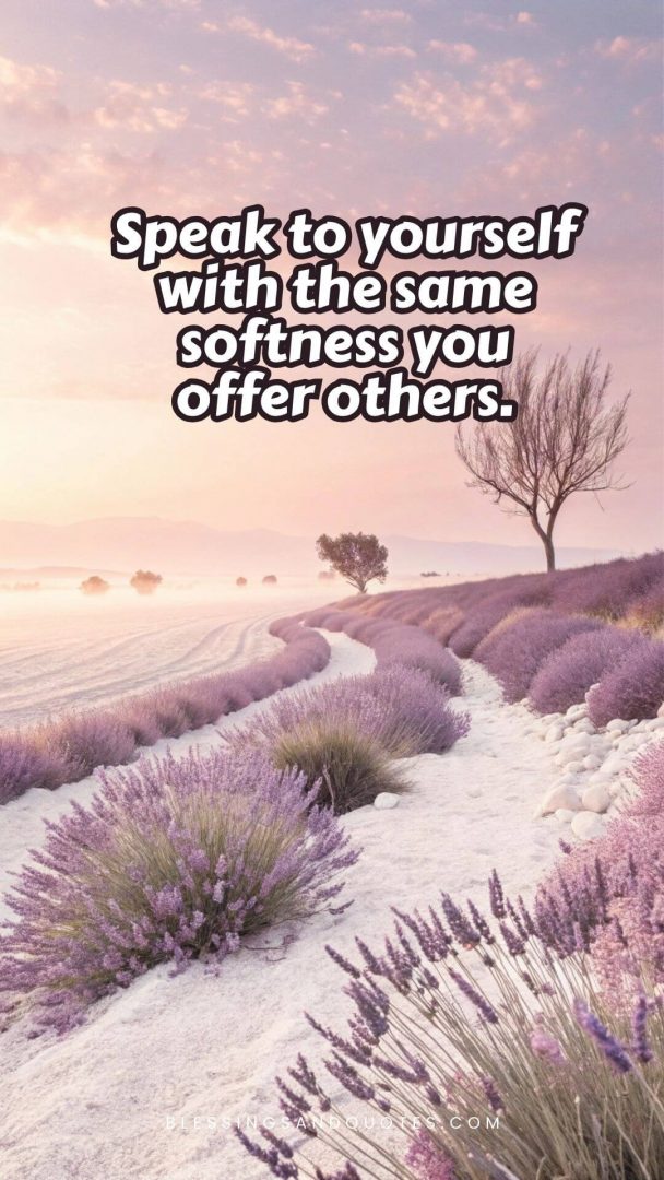 self-care-quotes-quote-5 Speak to yourself with the same softness you offer others.