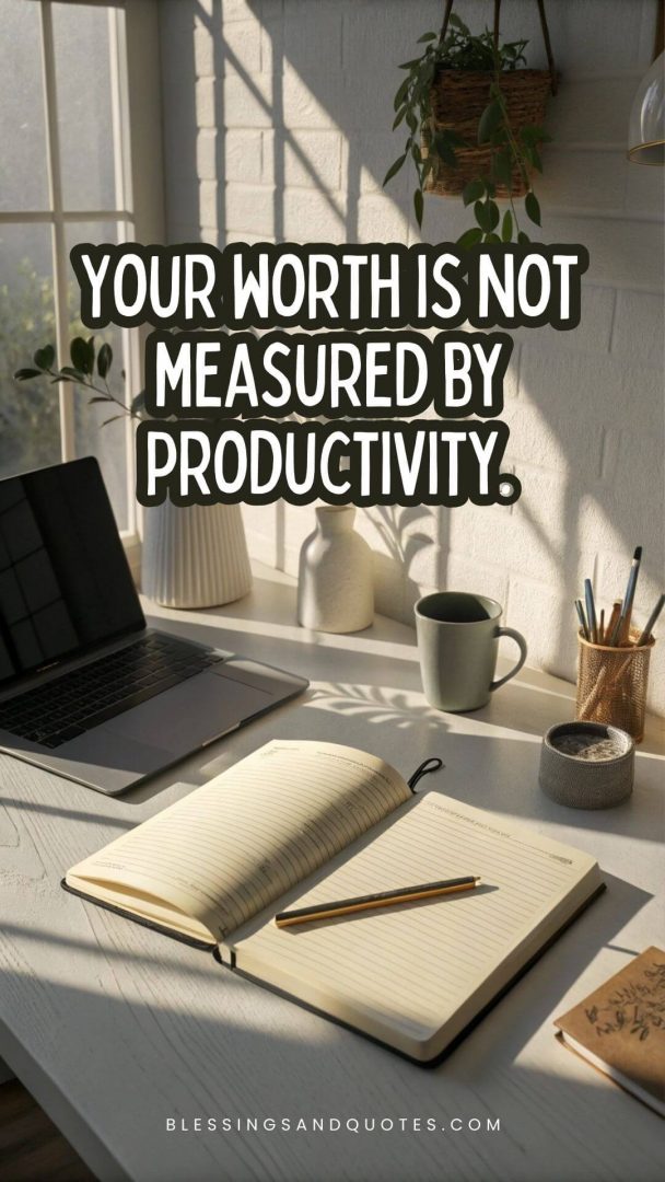 self-care-quotes-quote-9 Your worth is not measured by productivity.