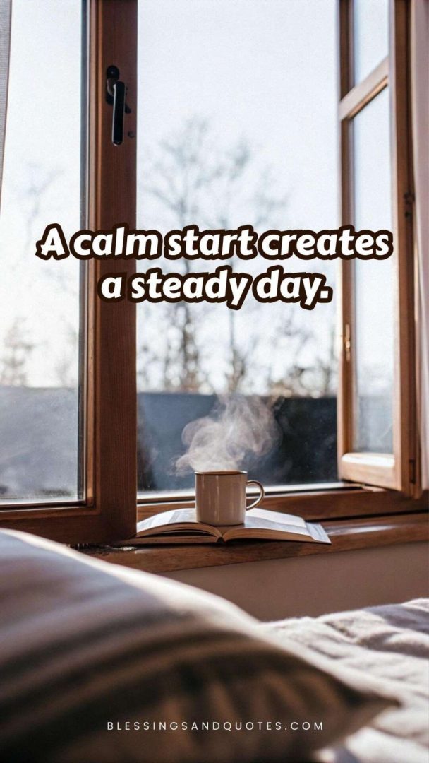 start-of-the-day-quote-2 A calm start creates a steady day.