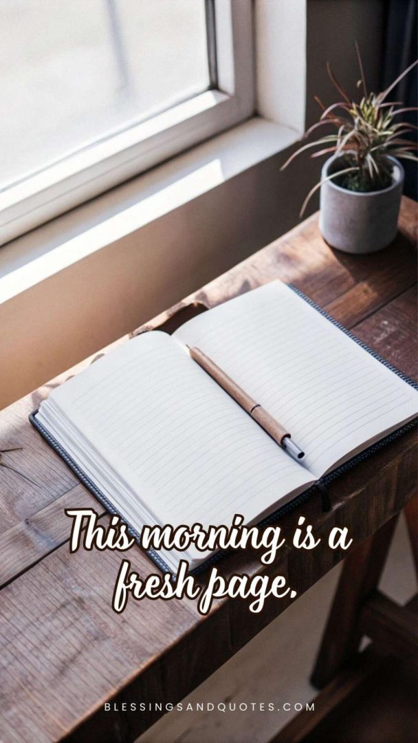 start-of-the-day-quote-4 This morning is a fresh page.