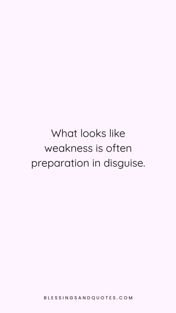 What looks like weakness is often preparation in disguise.