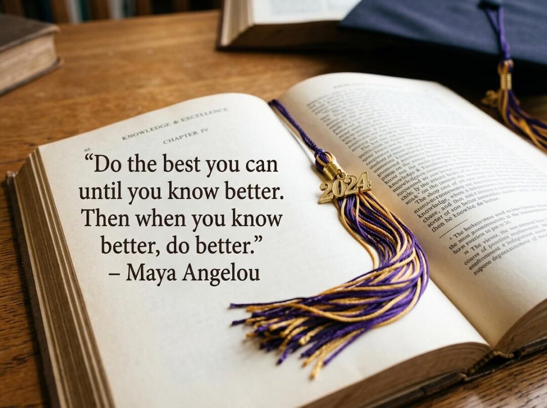 Do the best you can until you know better. Then when you know better, do better."