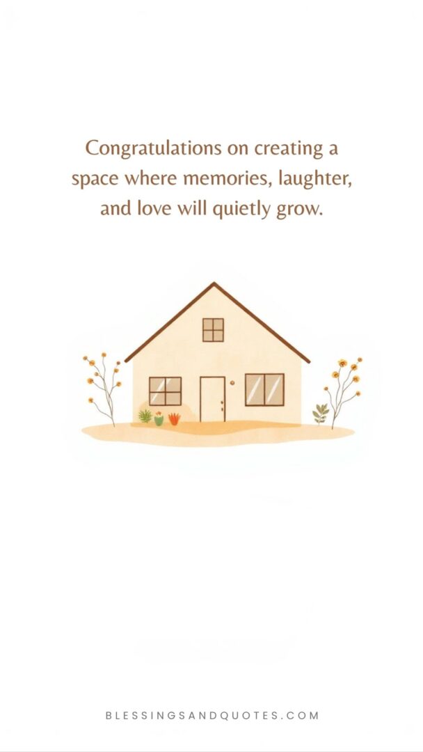 new-home-wishes-7 Congratulations on creating a space where memories, laughter, and love will quietly grow.