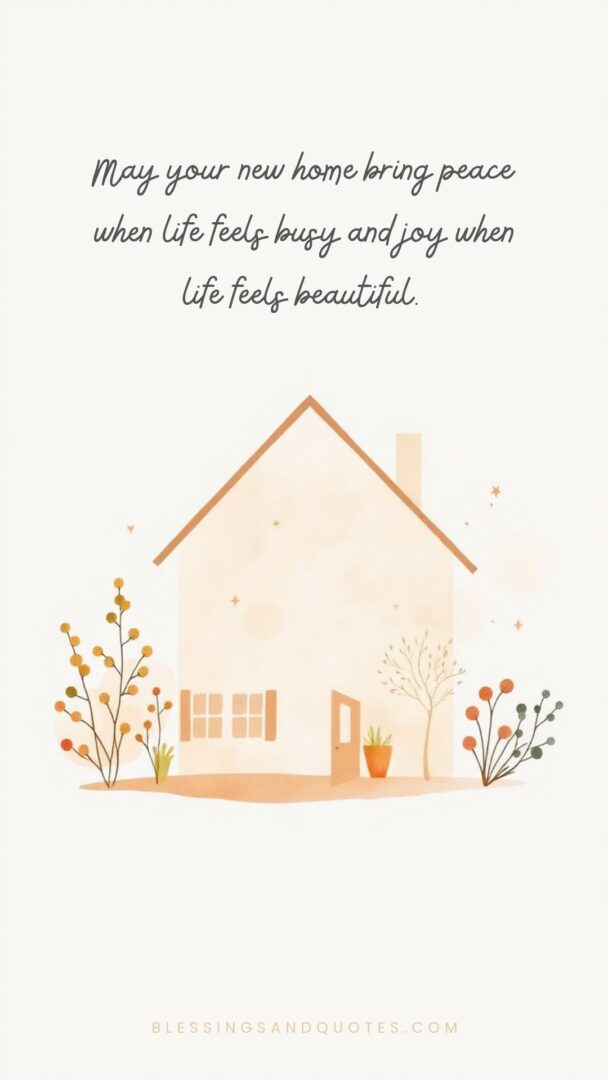 new-home-wishes-8 May your new home bring peace when life feels busy and joy when life feels beautiful.