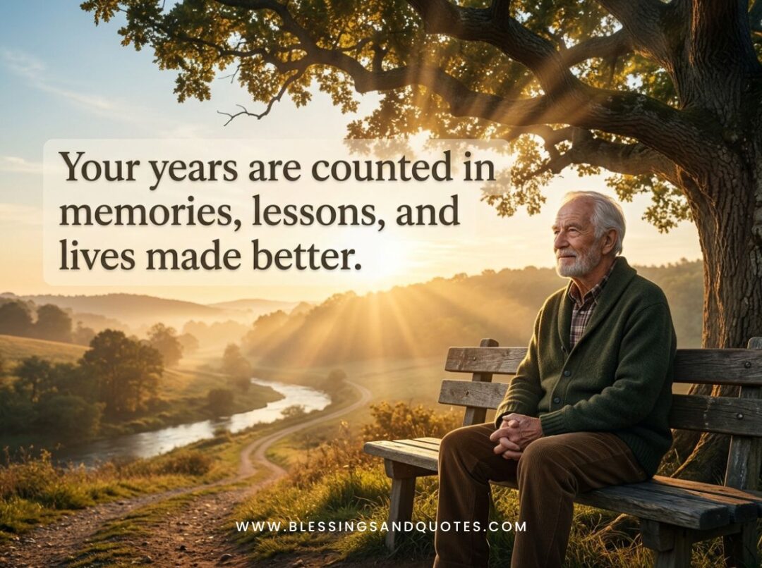 Your years are counted in memories, lessons, and lives made better.
