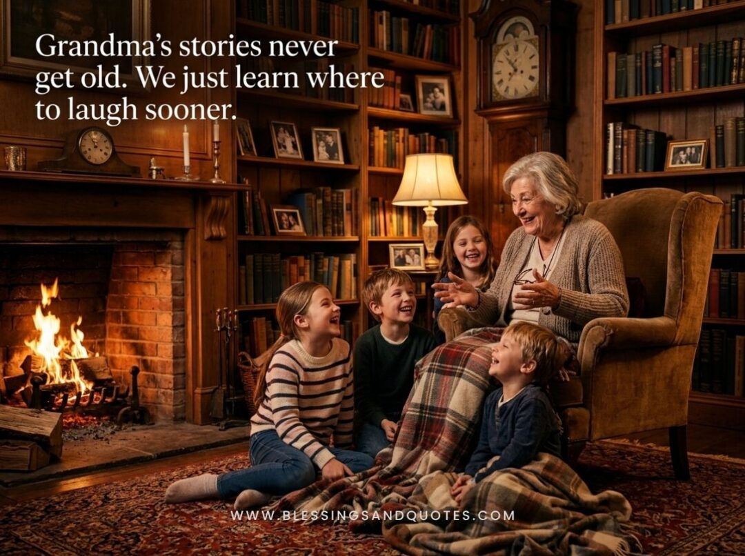 Grandma’s stories never get old. We just learn where to laugh sooner.