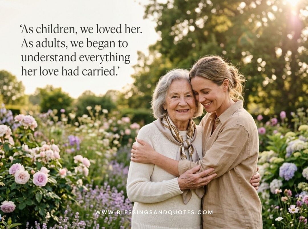 As children, we loved her. As adults, we began to understand everything her love had carried.