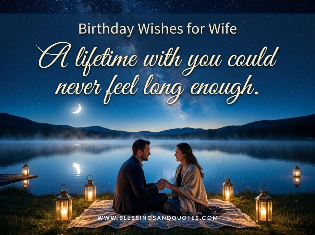 A lifetime with you could never feel long enough.