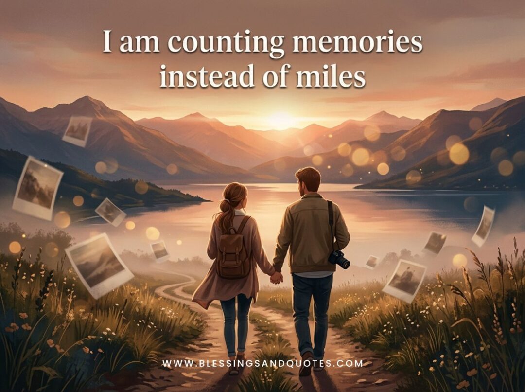 I am counting memories instead of miles.