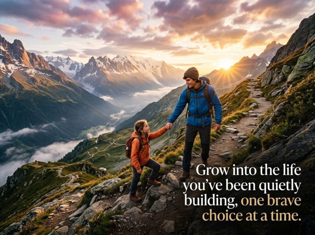 Grow into the life you've been quietly building, one brave choice at a time.