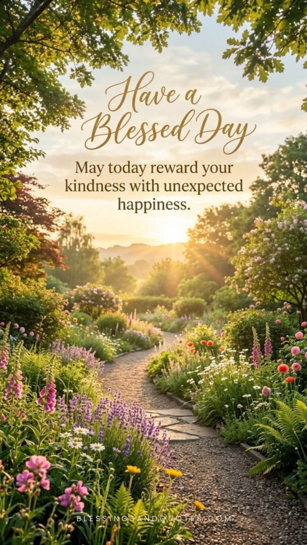 May today reward your kindness with unexpected happiness.