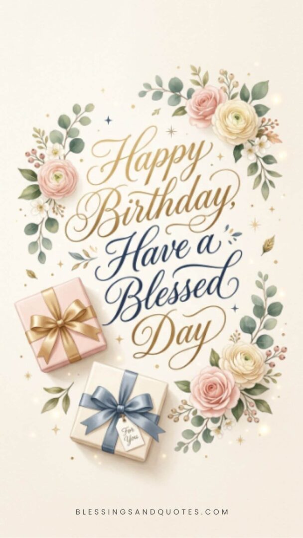 Happy Birthday. Have a Blessed Day