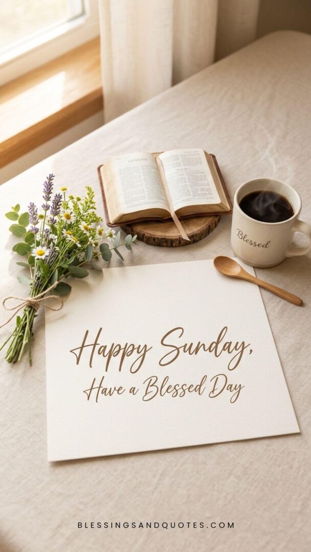 Happy Sunday. Have a Blessed Day