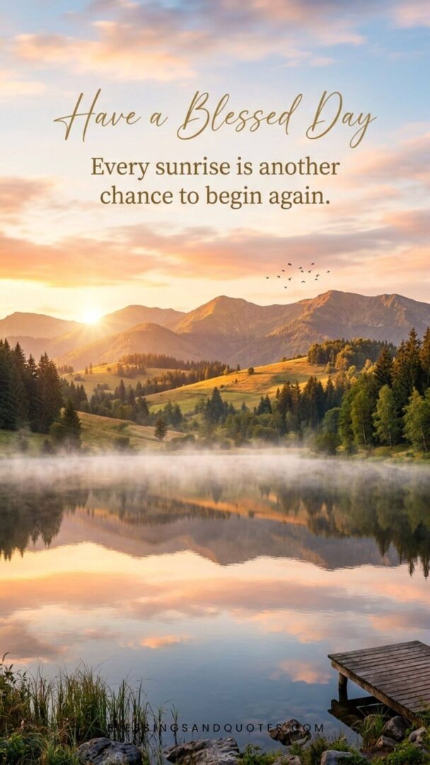 Every sunrise is another chance to begin again.