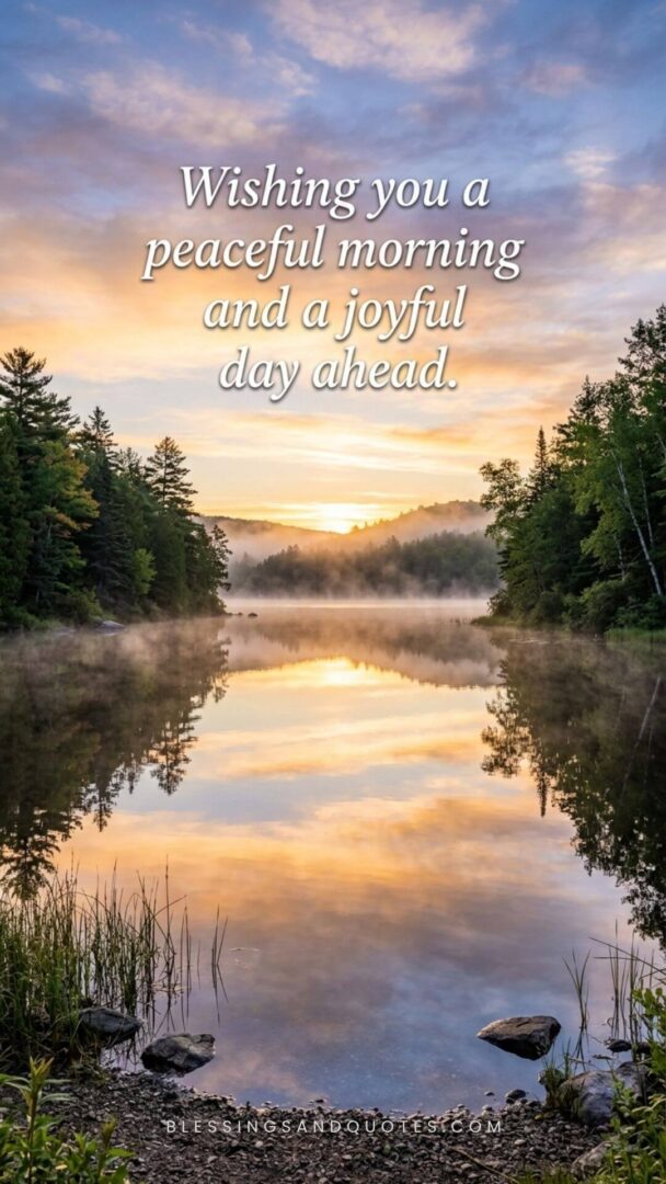 Wishing you a peaceful morning and a joyful day ahead.