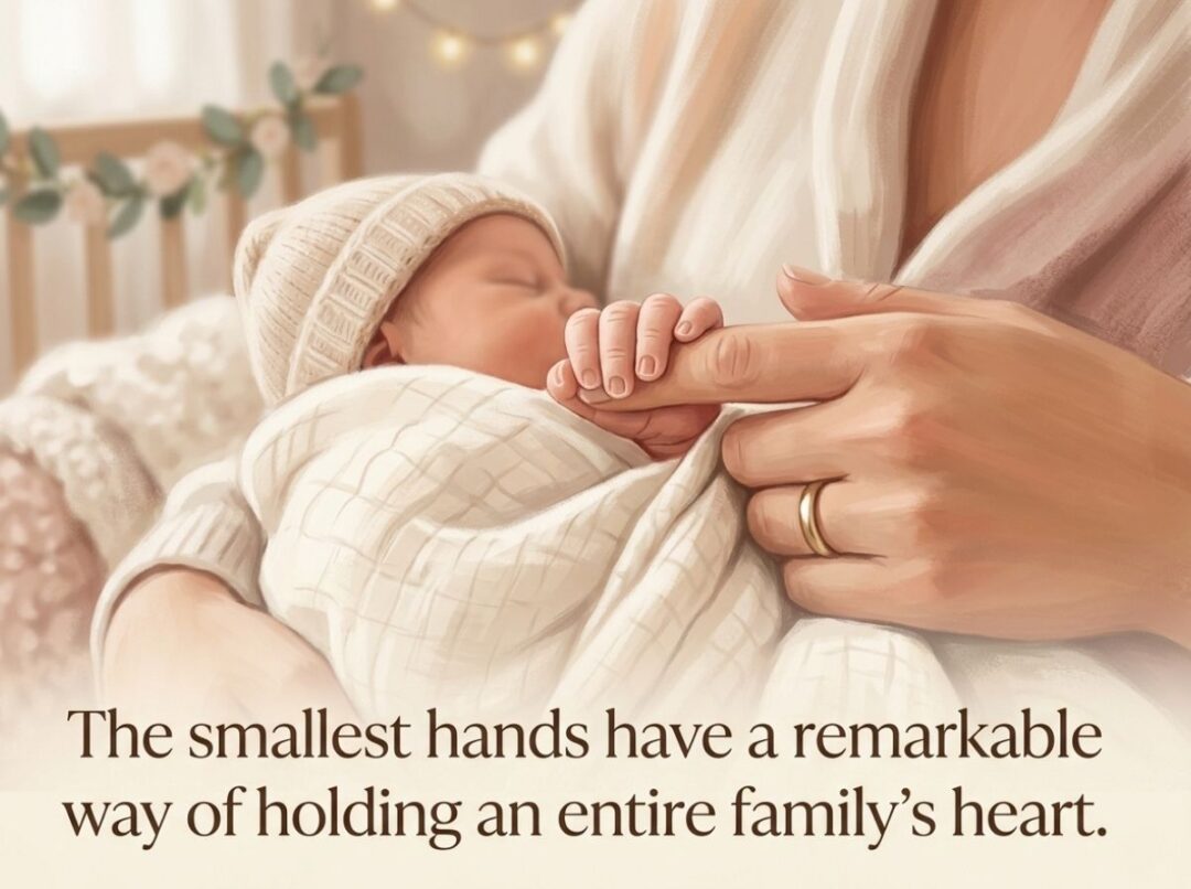 The smallest hands have a remarkable way of holding an entire family's heart.