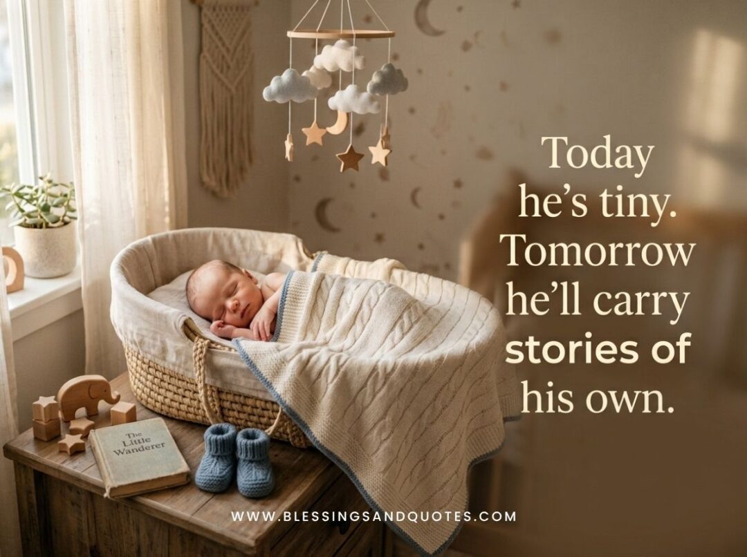 Today he's tiny. Tomorrow he'll carry stories of his own.