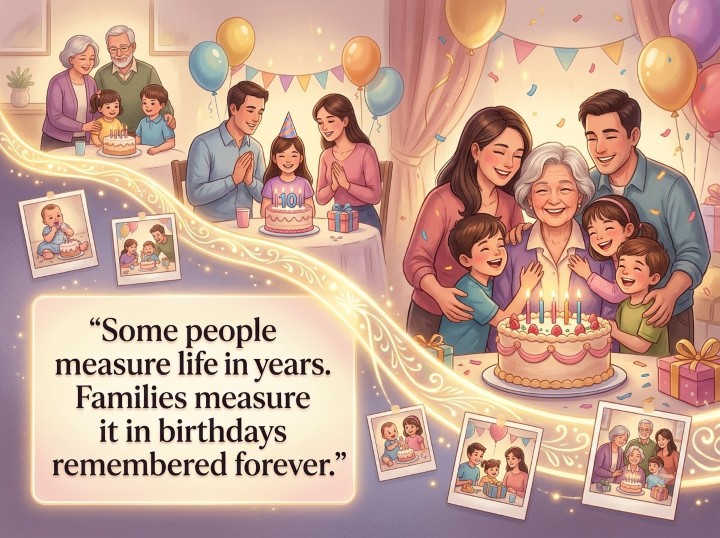 Some people measure life in years. Families measure it in birthdays remembered forever.