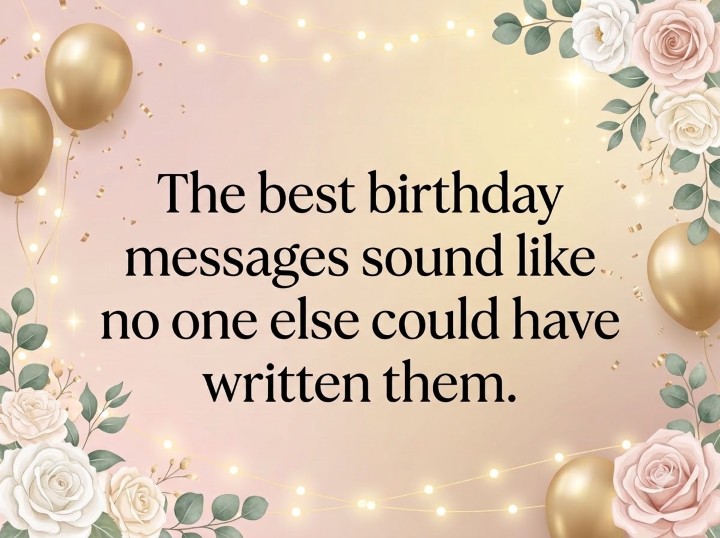 The best birthday messages sound like no one else could have written them.
