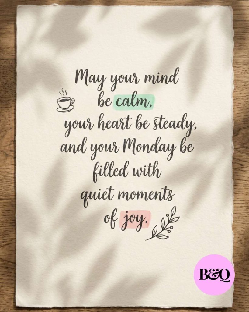 Monday Blessings