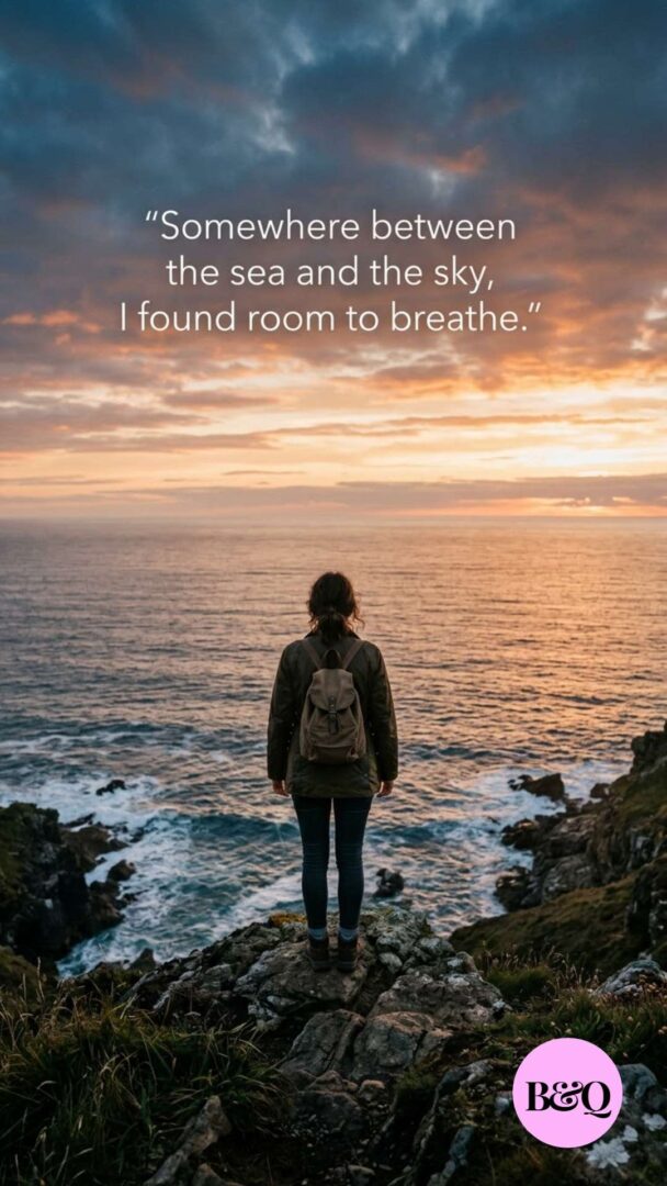 Somewhere between the sea and the sky, I found room to breathe.