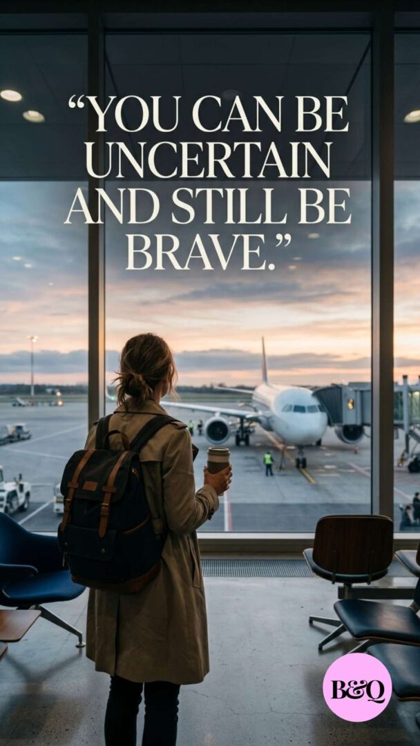 You can be uncertain and still be brave