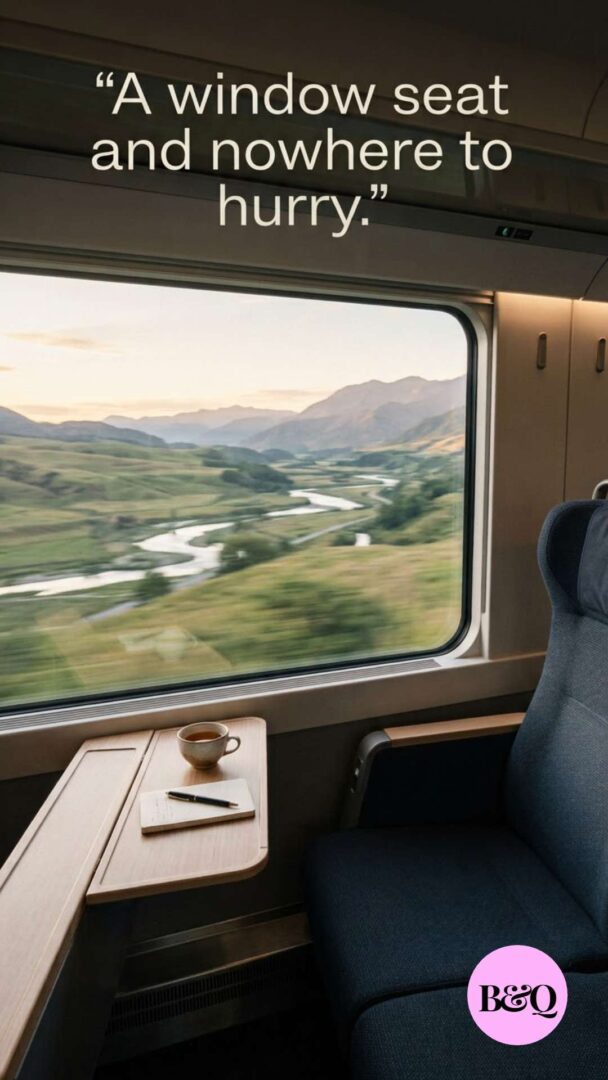 A window seat and nowhere to hurry.