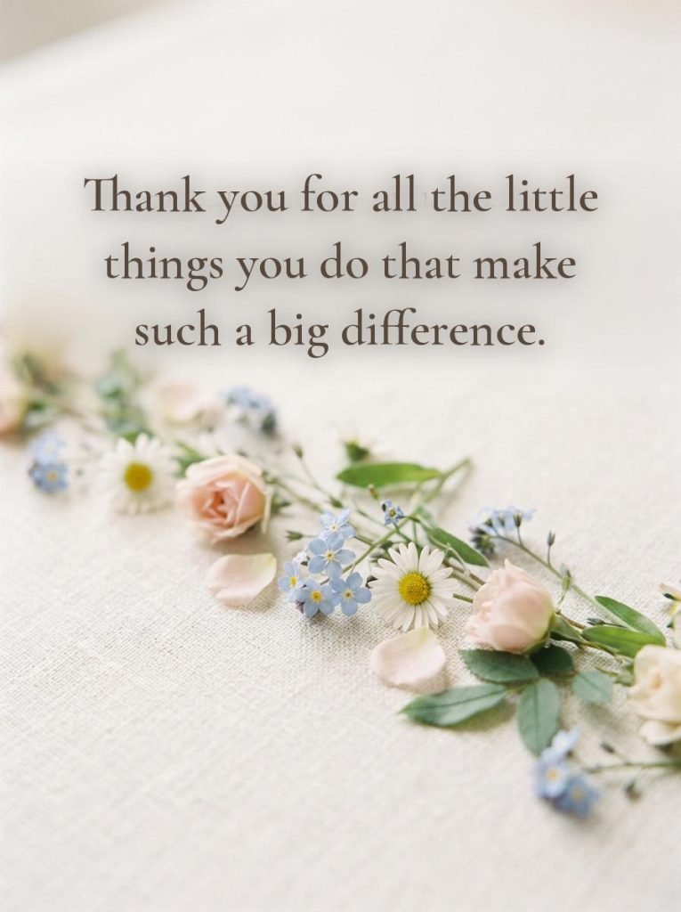 Heartfelt thank you card design with delicate botanical illustrations - Graphic 6