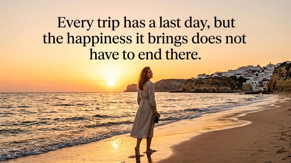 Every trip has a last day, but the happiness it brings does not have to end there.