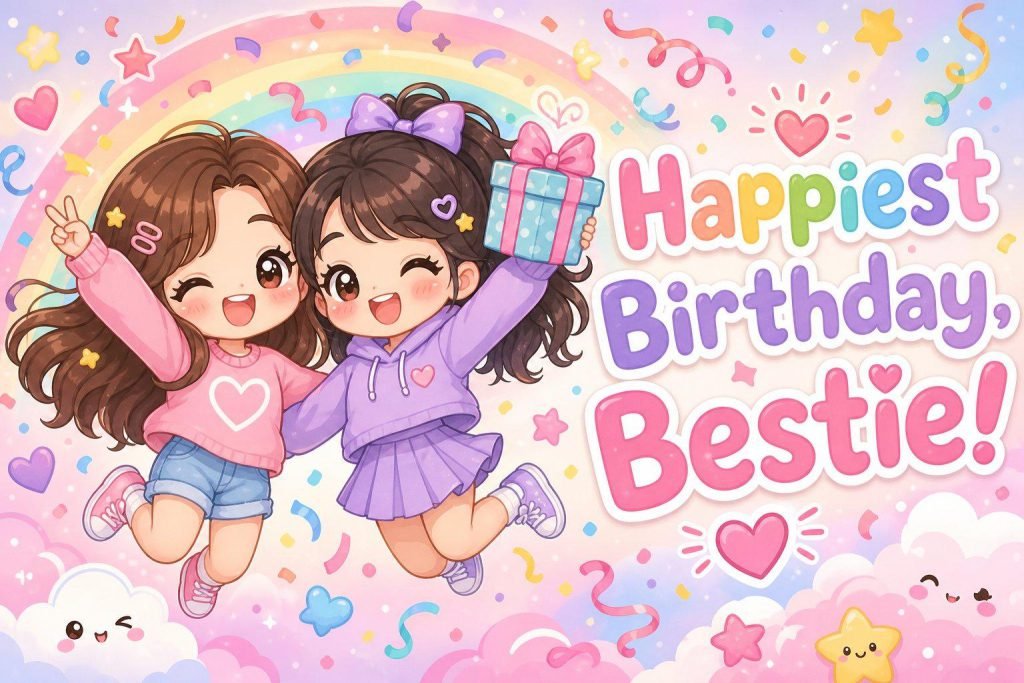 Heartfelt happy birthday card image with warm wishes for a best friend - Graphic 13