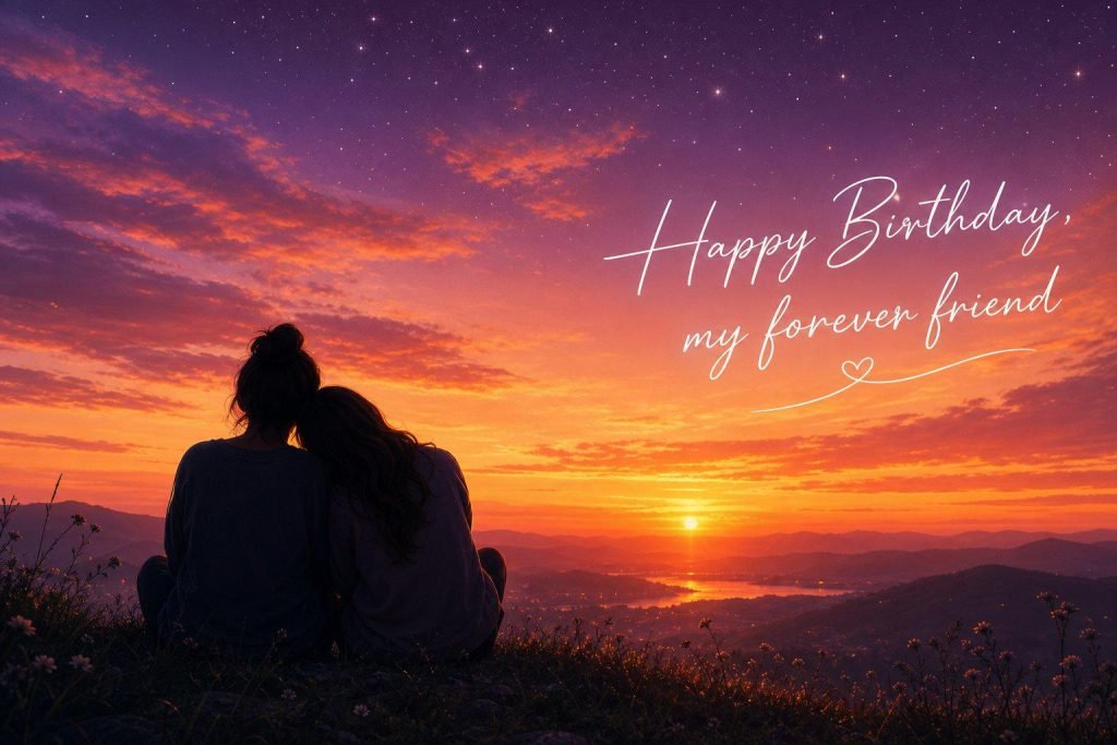 Heartfelt happy birthday card image with warm wishes for a best friend - Graphic 7