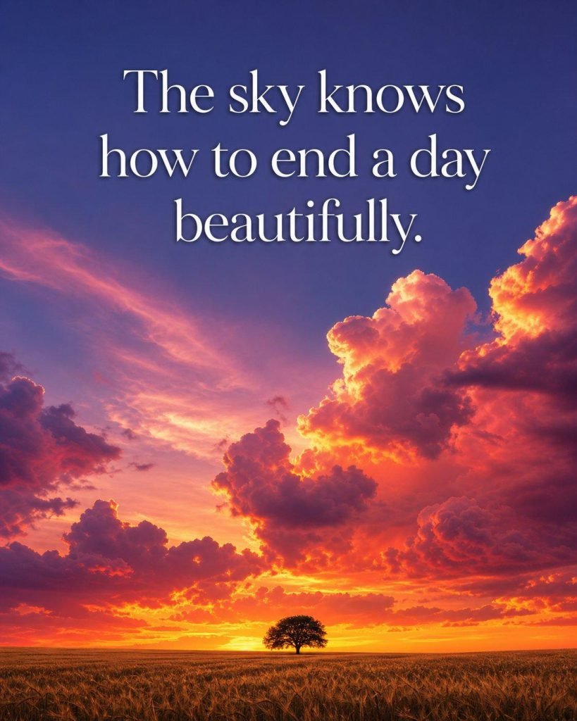 Peaceful evening window silhouette with an inspiring reflection on releasing the day - Graphic 7