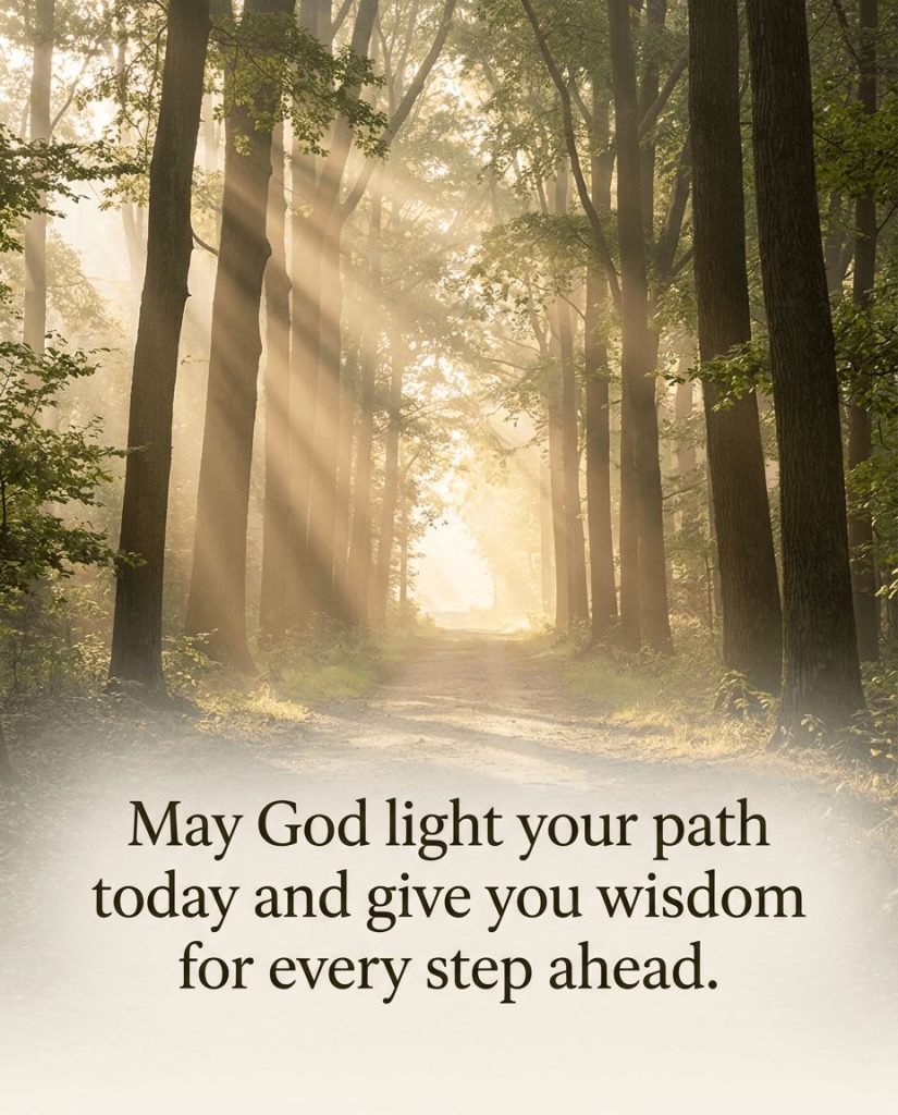 Warm morning sunrise graphic with an uplifting prayer of protection for friends - Graphic 2