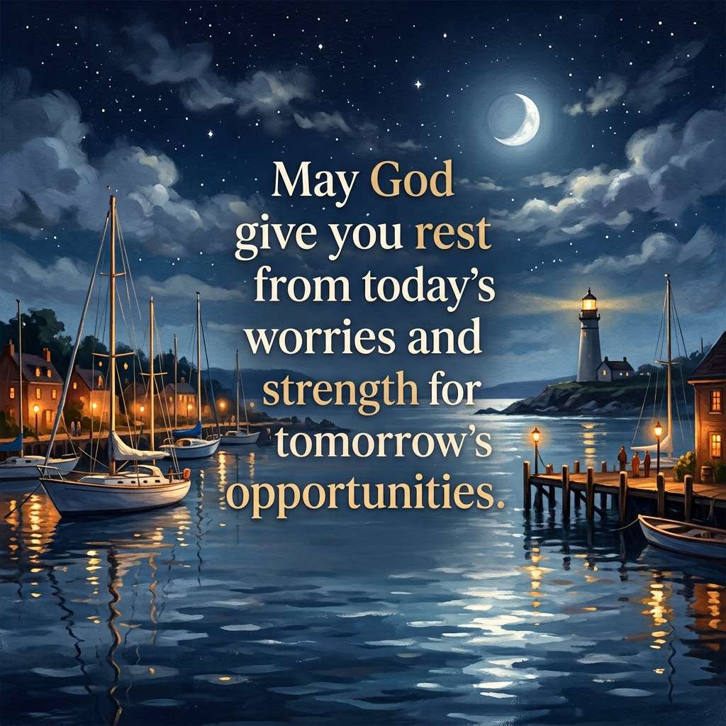 Spiritual night landscape